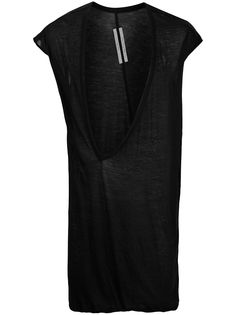 Rick Owens футболка с глубоким вырезом
