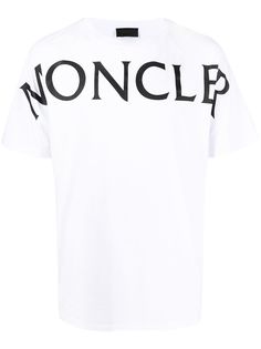 Moncler футболка с круглым вырезом и логотипом