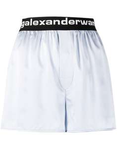 Alexander Wang шорты с логотипом на поясе