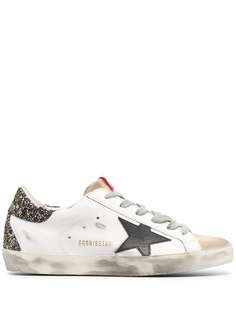 Golden Goose кеды Superstar с блестками