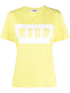 MSGM футболка с короткими рукавами и логотипом