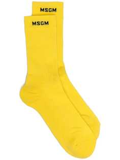 MSGM трикотажные носки с логотипом