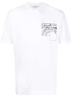 Z Zegna футболка с короткими рукавами и графичным принтом