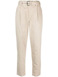Brunello Cucinelli брюки строгого кроя с поясом