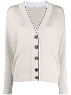 Brunello Cucinelli кардиган с V-образным вырезом и декором Monili