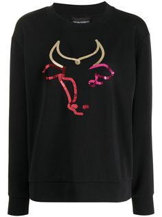 Emporio Armani толстовка с пайетками