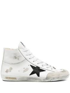 Golden Goose высокие кеды Superstar с эффектом потертости