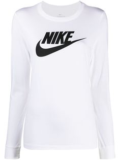 Nike футболка с длинными рукавами и логотипом Swoosh