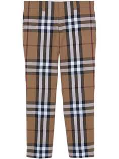 Burberry укороченные брюки в клетку