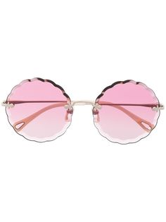 Chloé Eyewear солнцезащитные очки Rosie в круглой оправе
