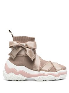RED Valentino высокие кеды с лентами