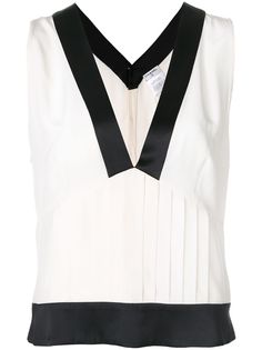 Chanel Pre-Owned топ с окантовкой