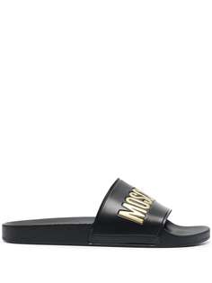 Moschino шлепанцы с логотипом