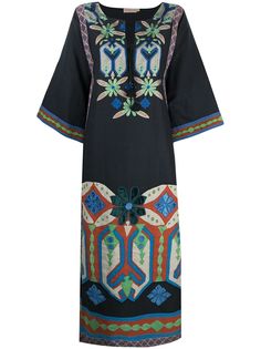 Tory Burch платье-туника с вышивкой