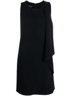 Emporio Armani платье без рукавов с драпировкой