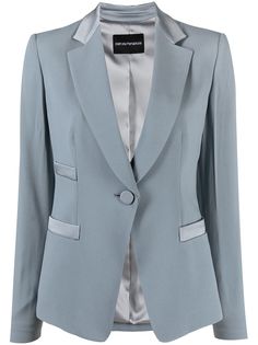 Emporio Armani однобортный пиджак строгого кроя