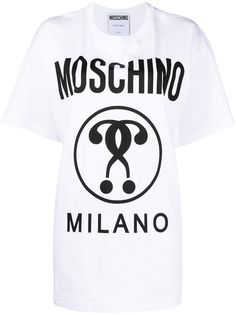 Moschino футболка с принтом Double Question Mark