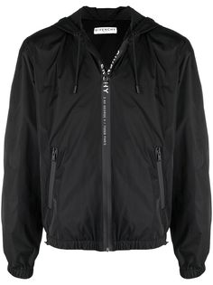 Givenchy ветровка с капюшоном и логотипом