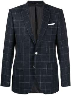 BOSS однобортный пиджак в клетку
