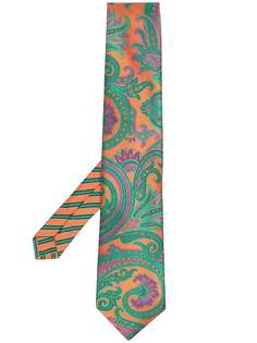 Etro галстук с вышивкой пейсли