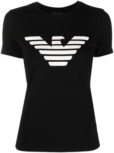 Emporio Armani футболка с фактурным логотипом