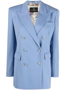 Etro двубортный блейзер