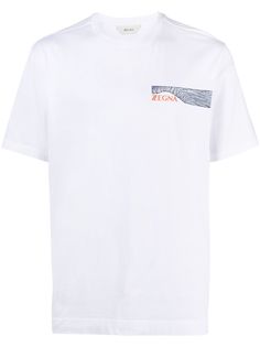 Z Zegna футболка с круглым вырезом и нашивкой-логотипом