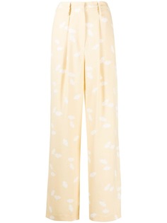 12 STOREEZ широкие брюки с цветочным принтом