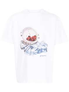 Jacquemus футболка с короткими рукавами и графичным принтом
