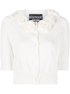 Boutique Moschino кардиган с цветочной аппликацией