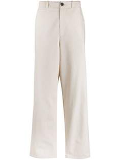 Jil Sander брюки с нашивкой