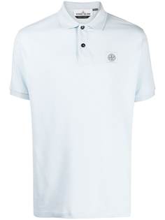Stone Island рубашка поло с вышитым логотипом