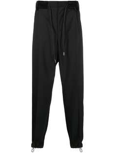 Sacai зауженные брюки с завязками