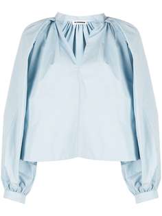 Jil Sander блузка с пышными рукавами