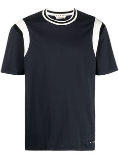 Marni футболка с контрастной окантовкой