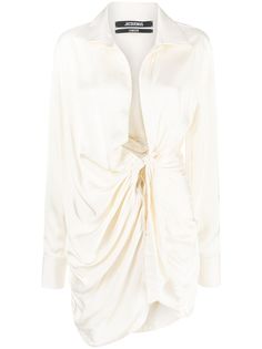 Jacquemus платье с завязками и косым воротником