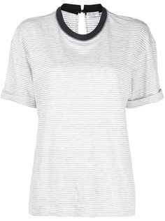 Brunello Cucinelli футболка в полоску