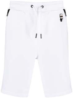 Karl Lagerfeld спортивные шорты с нашивкой Ikonik Karl