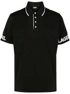 Karl Lagerfeld рубашка поло с логотипом