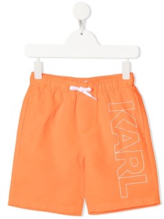 Karl Lagerfeld Kids плавки-шорты с логотипом