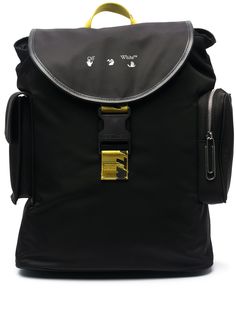 Off-White рюкзак с откидным клапаном и логотипом