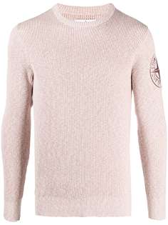 Stone Island джемпер в рубчик с вышитым логотипом