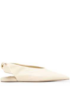 Jil Sander балетки с завязками