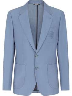 Dolce & Gabbana пиджак с вышитым логотипом