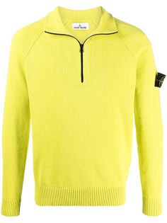 Stone Island толстовка с воротником на молнии