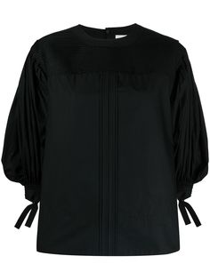 Jil Sander блузка с пышными рукавами
