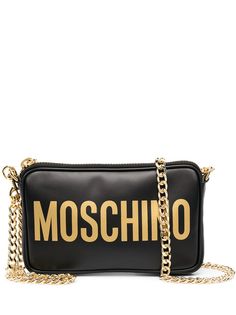 Moschino сумка на плечо на молнии с логотипом