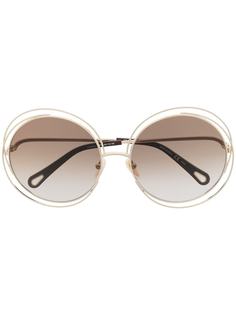 Chloé Eyewear солнцезащитные очки в круглой оправе