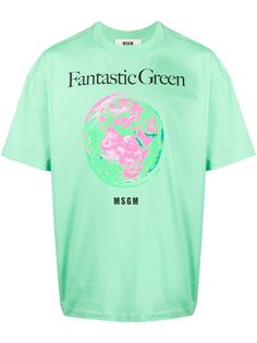 MSGM футболка с графичным принтом