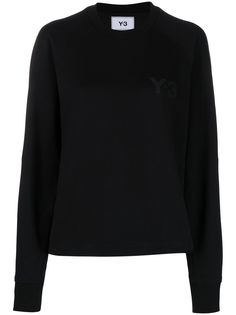Y-3 толстовка с круглым вырезом и логотипом